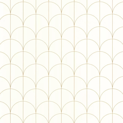 Sundown blanc doré Collection Moonlight 2 Papier peint Caselio