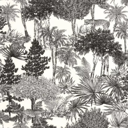 Dream Forest blanc noir Moonlight 2 Papier peint Caselio