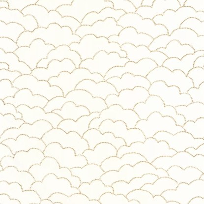 Cosmos blanc or Moonlight 2 Papier peint Caselio