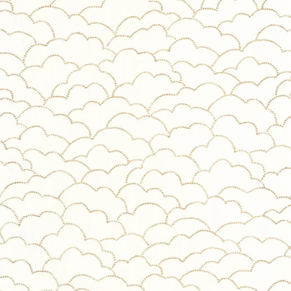 Cosmos blanc or Moonlight 2 Papier peint Caselio