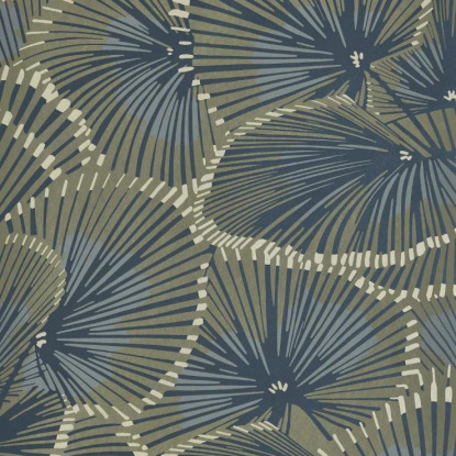 Cabaret vert kaki Collection Twenties Papier peint Casadeco