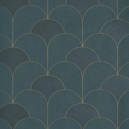 Théâtre vert canopee Collection Twenties Papier peint Casadeco