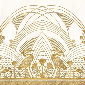 Eléphantine panoramique Collection Bord du nil Papier peint Casamance