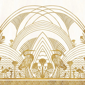 Eléphantine panoramique Collection Bord du nil Papier peint Casamance