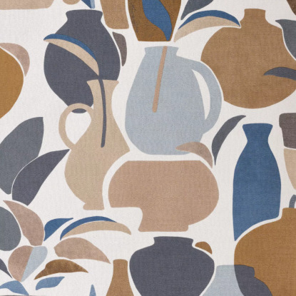 Vallauris camel/marine Collection Terra Rossa Papier peint Casamance