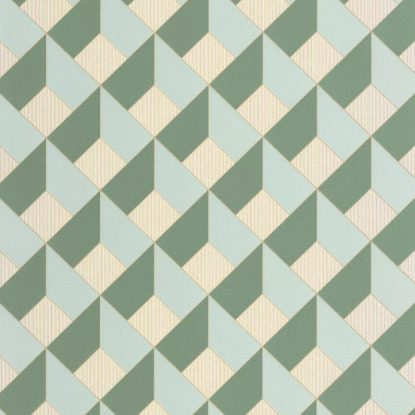 Square vert herbier Collection Outlines Papier peint Caselio