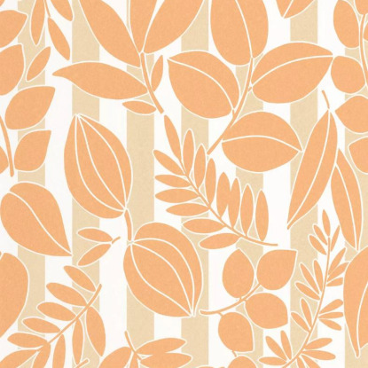 Ramatuelle abricot / sable Collection Echappée Belle Papier peint Casadeco