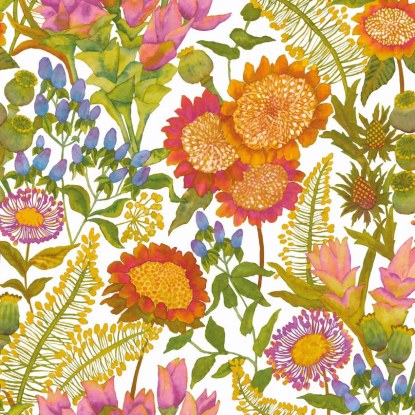 Les Baux de Provence multicouleurs Collection Echappée Belle Papier peint Casadeco