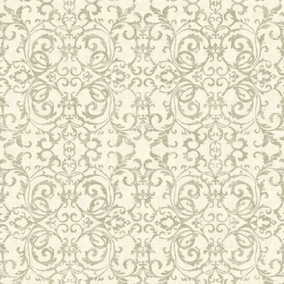 Bélvédère vert de gris Collection Vienne Papier peint Casadeco