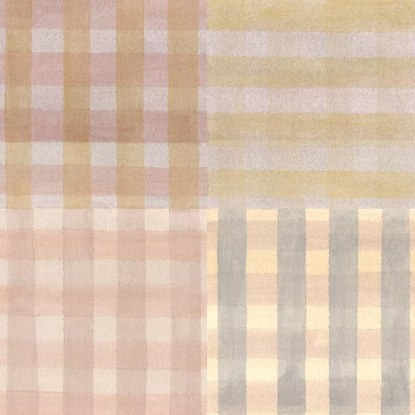 Patchwork Vichy multicouleurs vintage Collection Flower Market Papier peint Casadeco