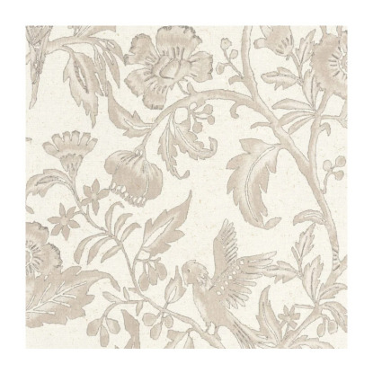 Etourneau beige ficelle Collection Bali Papier peint Casadeco