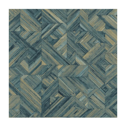 Paille bleu indigo Collection Bali Papier peint Casadeco