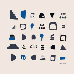 Hiéroglyphes by Babel Brune Collection Gallery Papier peint panoramique Casadeco