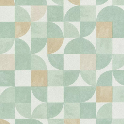 Happiness vert d'eau Collection Green Life 2 Papier peint Caselio