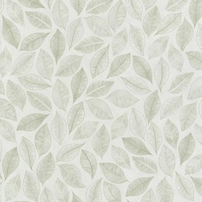Bliss blanc vert mousse Collection Green Life 2 Papier peint Caselio