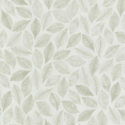 Bliss blanc vert mousse Collection Green Life 2 Papier peint Caselio