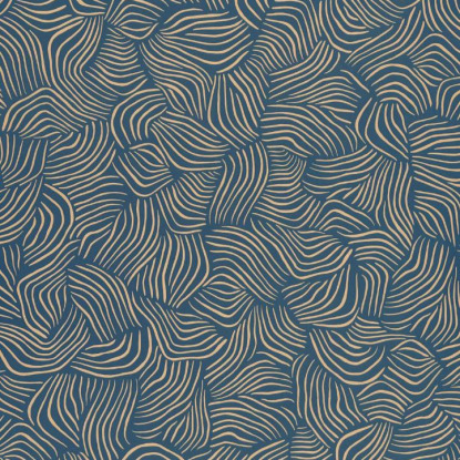 Mirage bleu indigo irisé Collection L'Épopée Papier peint Caselio