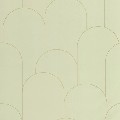 Ornament vert amande doré Collection Elégance Papier peint Caselio