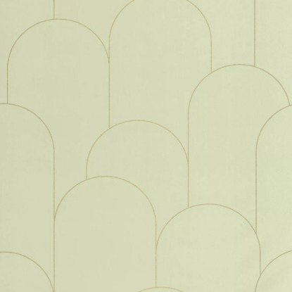 Ornament vert amande doré Collection Elégance Papier peint Caselio