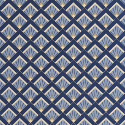 Effervescence bleu d'outre mer doré Collection Elégance Papier peint Caselio