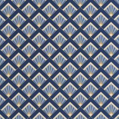 Effervescence bleu d'outre mer doré Collection Elégance Papier peint Caselio