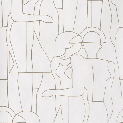 Model Collection Iconic beige ficelle Papier peint Casadeco