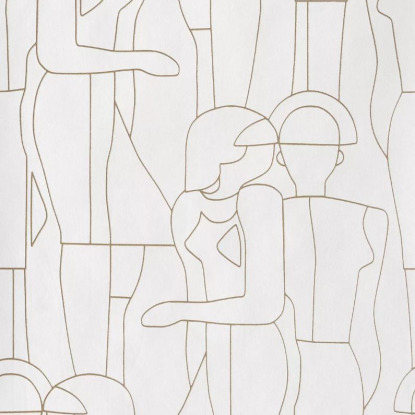 Model Collection Iconic beige ficelle Papier peint Casadeco