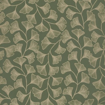 Osaka vert kaki or Collection Green & Co Papier peint Caselio