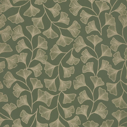 Osaka vert kaki or Collection Green & Co Papier peint Caselio