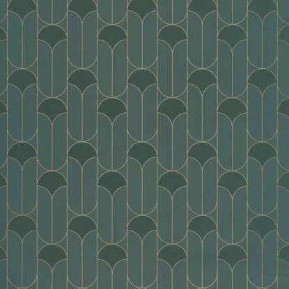 Paris vert anglais Collection Green & Co Papier peint Caselio