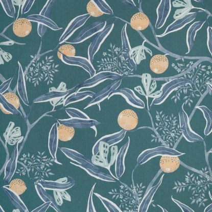 Eurydice bleu egee Collection Danae Papier peint Caselio