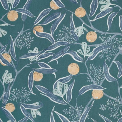 Eurydice bleu egee Collection Danae Papier peint Caselio