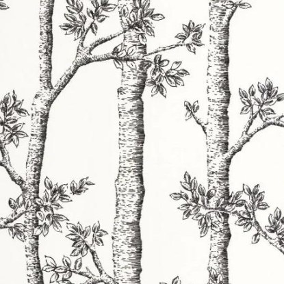 Automne blanc Collection Balade Papier peint Caselio