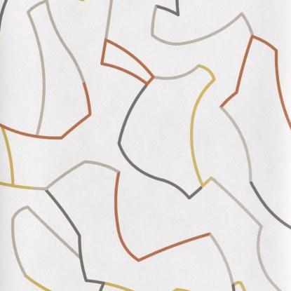 Maze Game ocre Collection Color Game Papier peint Casadeco