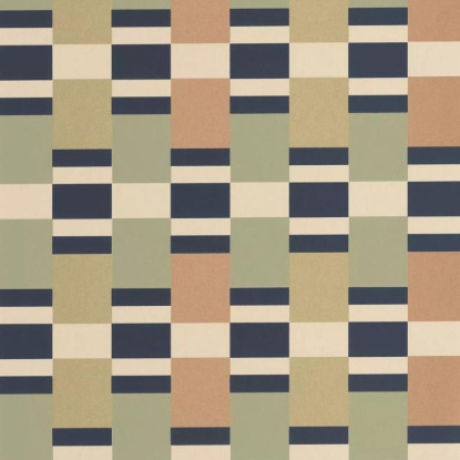 Chess Game vert / ocre Collection Color Game Papier peint Casadeco