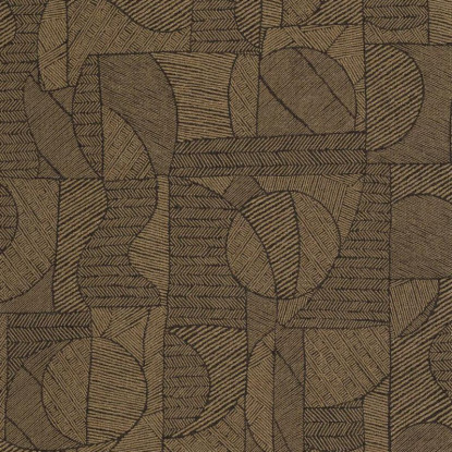 Baman or/noir Collection Matera Papier peint Casadeco