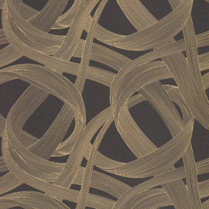 Shimmy noir / mordoré Collection Années folles Papier peint Casadeco