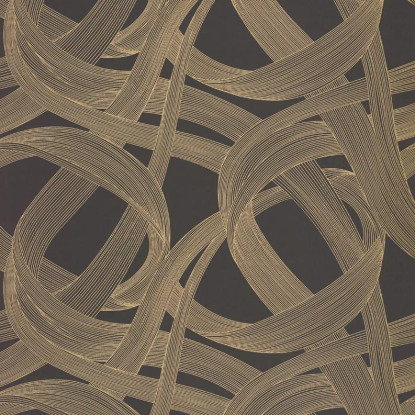 Shimmy noir / mordoré Collection Années folles Papier peint Casadeco