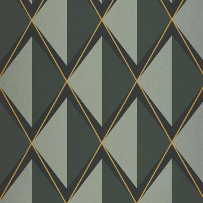 Chaplin vert taïga Collection Années folles Papier peint Casadeco