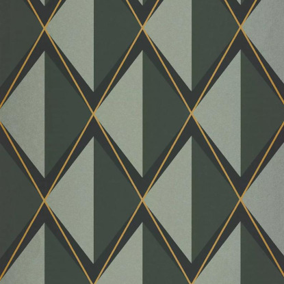 Chaplin vert taïga Collection Années folles Papier peint Casadeco