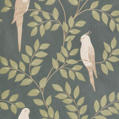 Equateur vert sapin Collection Borneo Papier peint Caselio