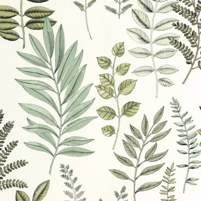 Florium vert d'eau Collection Art of botany Papier peint Caselio
