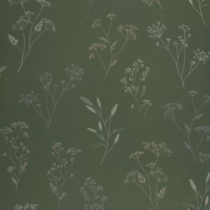 Little graminea vert anglais Collection Art of botany Papier peint Caselio