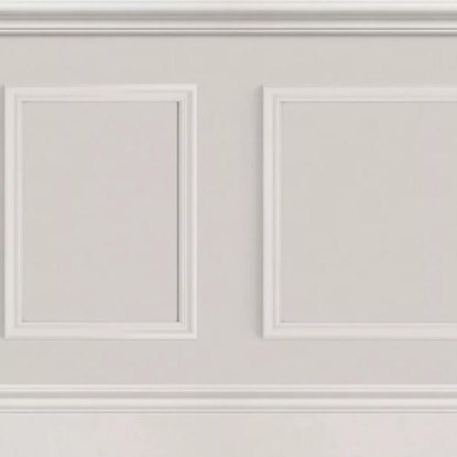 Le petit salon grège Collection Moulures & Co Papier peint panoramique Casadeco