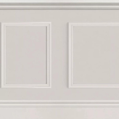 Le petit salon grège Collection Moulures & Co Papier peint panoramique Casadeco