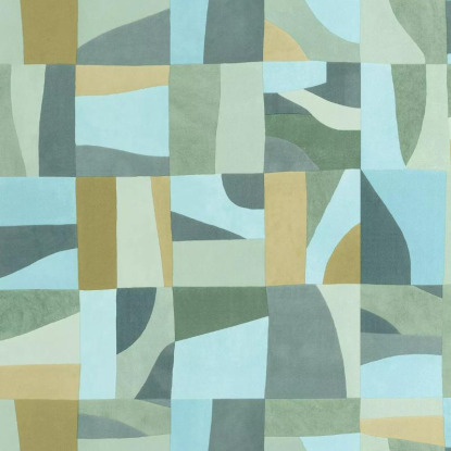 Aix bleu océan vert Collection Azur Papier peint Caselio