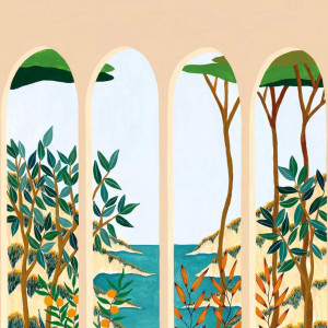 Calanques Collection Azur Papier peint panoramique Caselio