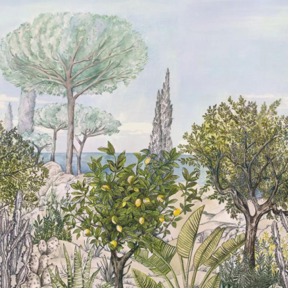 Baux de provence Collection Azur Papier peint panoramique Caselio