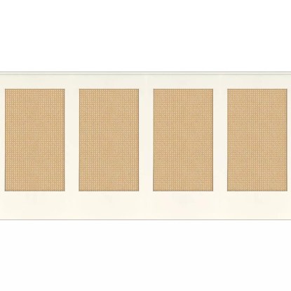 Canework base blanc Collection Reliefs Papier peint panoramique Caselio