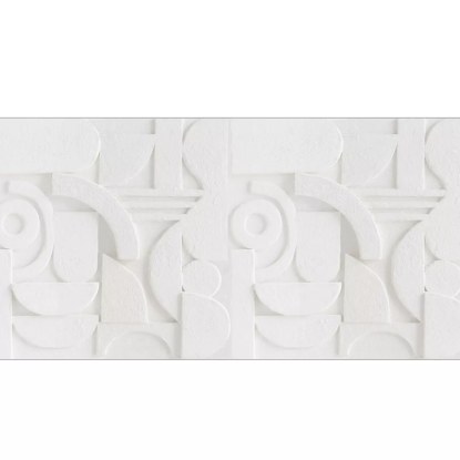 Mineral base blanc Collection Reliefs Papier peint panoramique Caselio